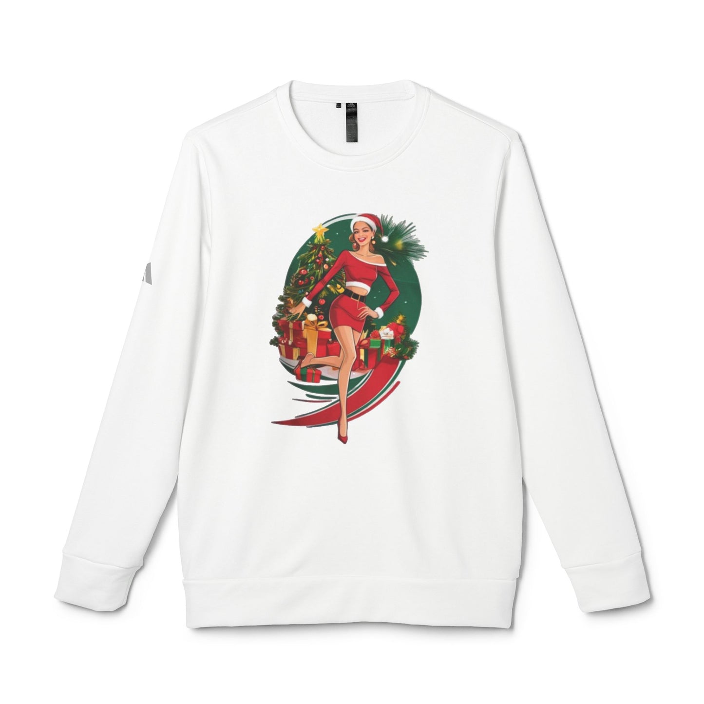 Felpa Girocollo Unisex Festiva - Design "Holiday Cheer" by Adidas