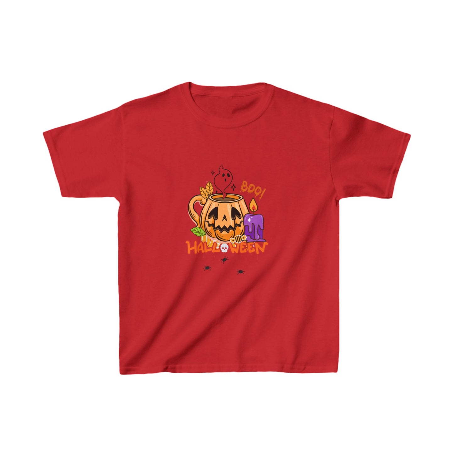 T-Shirt per Bambini di Halloween con Design di Zucca