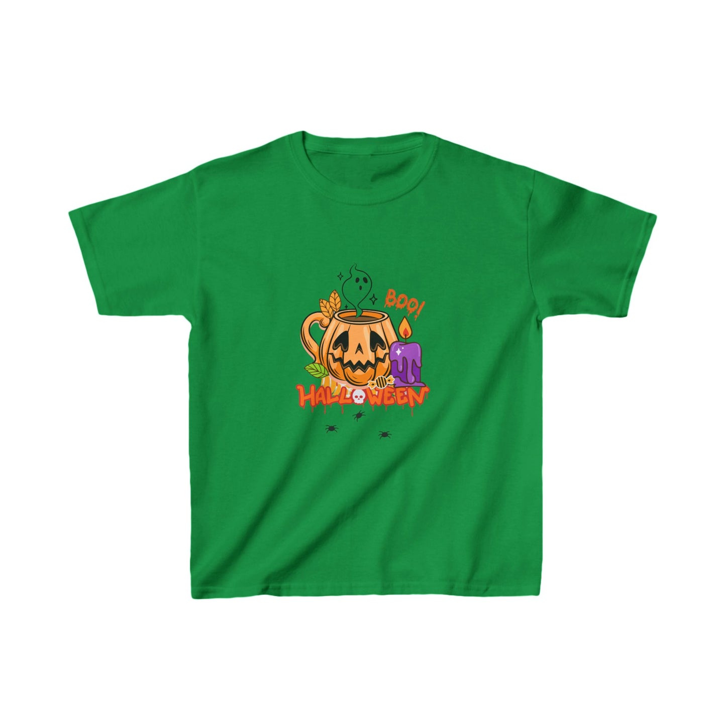 T-Shirt per Bambini di Halloween con Design di Zucca