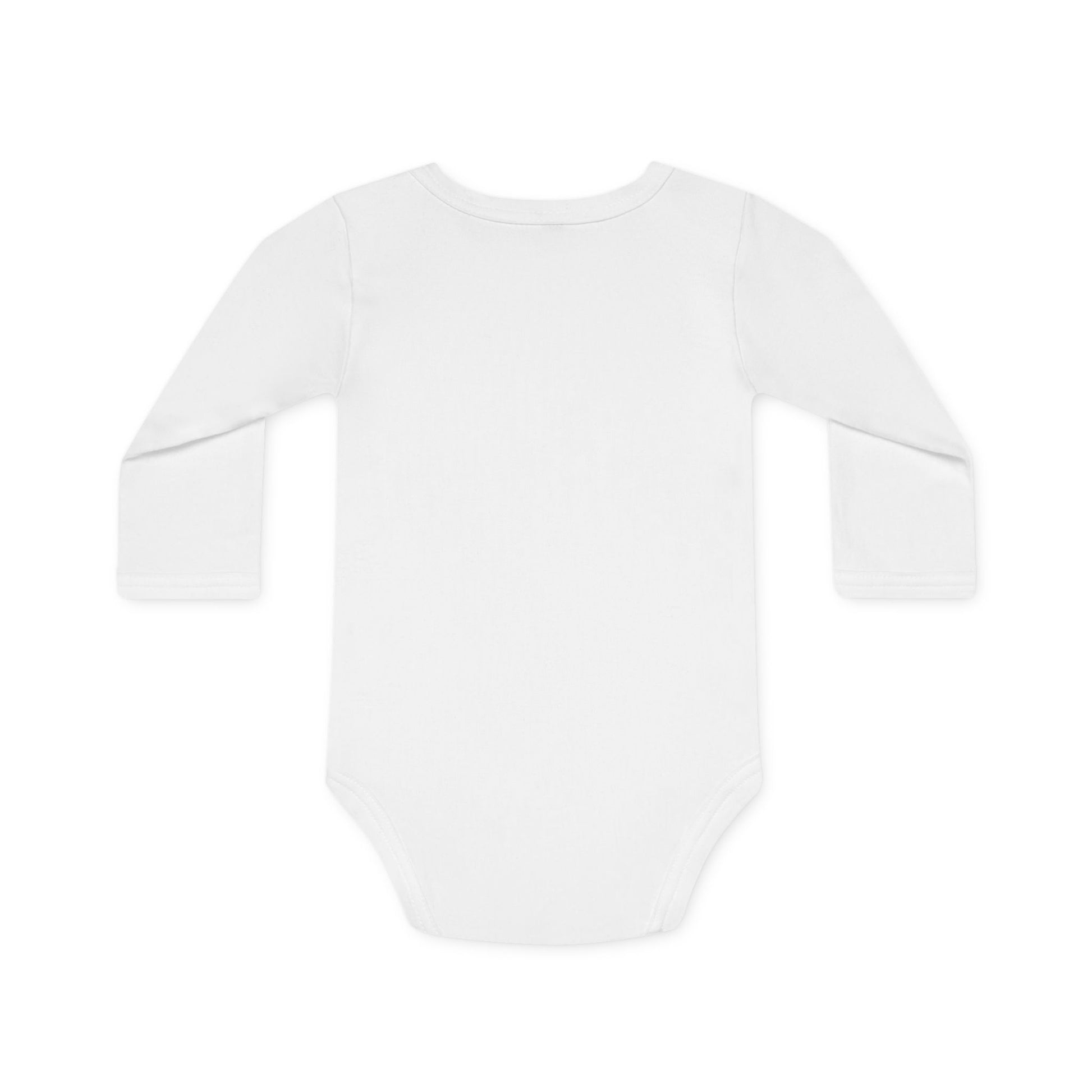 Body natalizio in cotone organico per bambini con maniche lunghe.