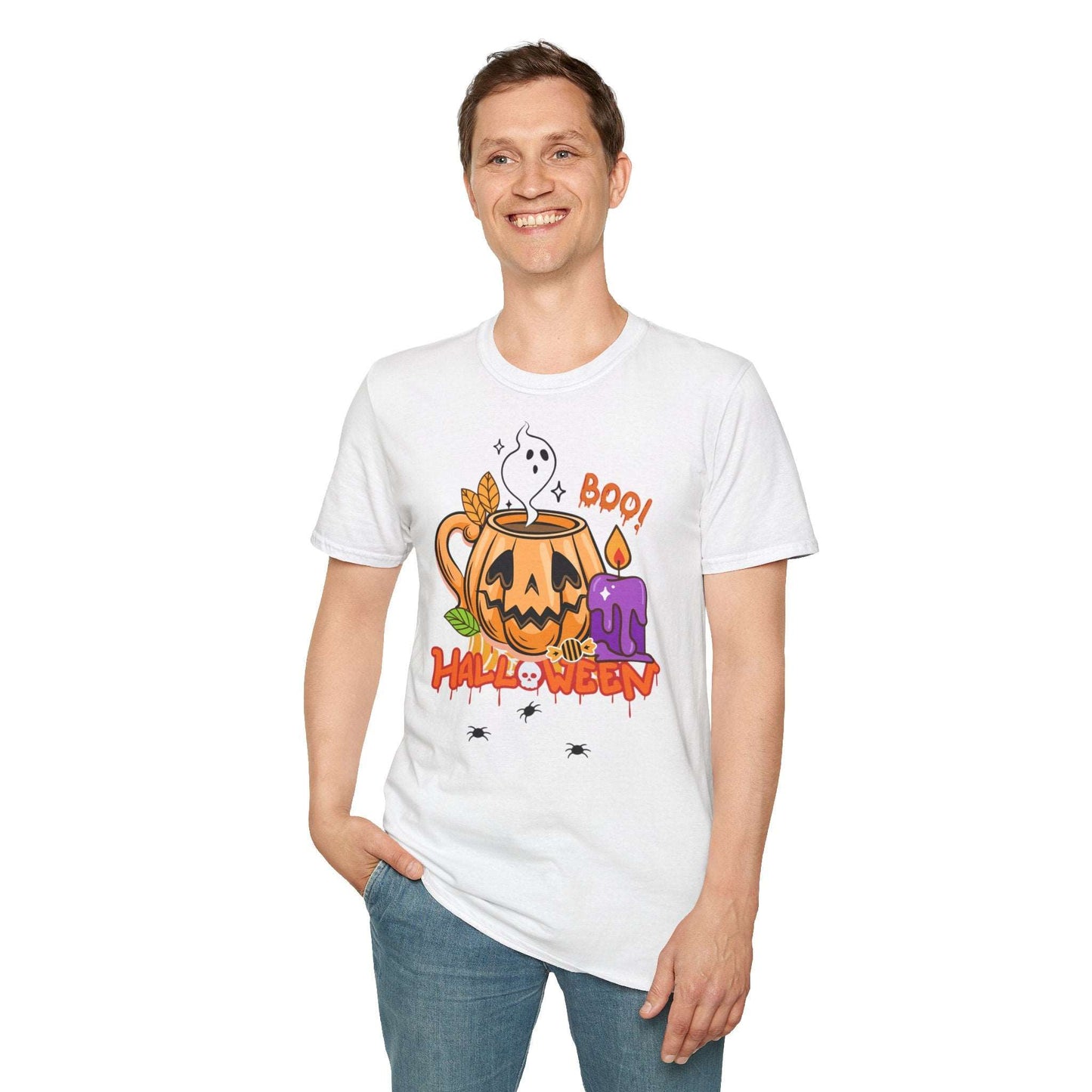 T-Shirt Unisex Softstyle per Halloween: Festeggia con Stile!