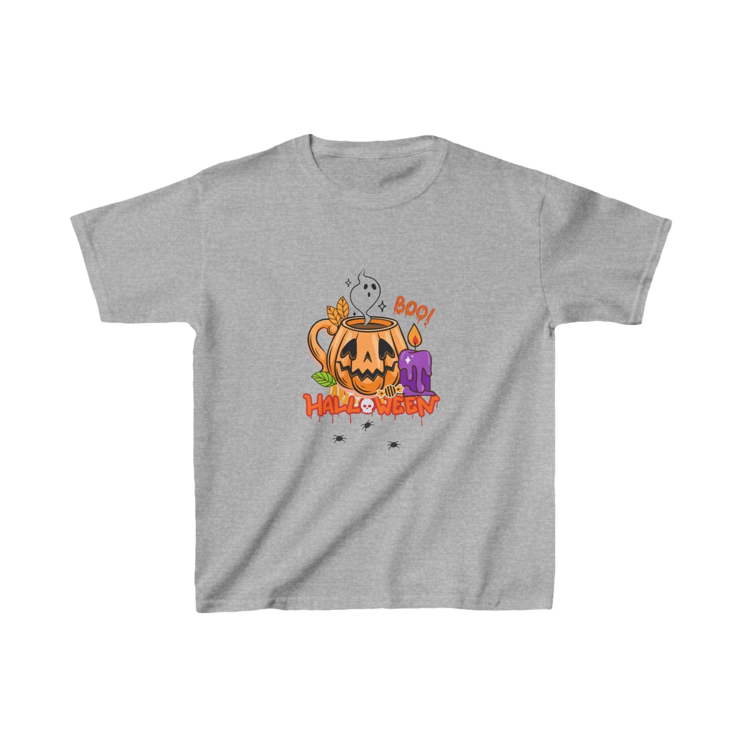 T-Shirt per Bambini di Halloween con Design di Zucca