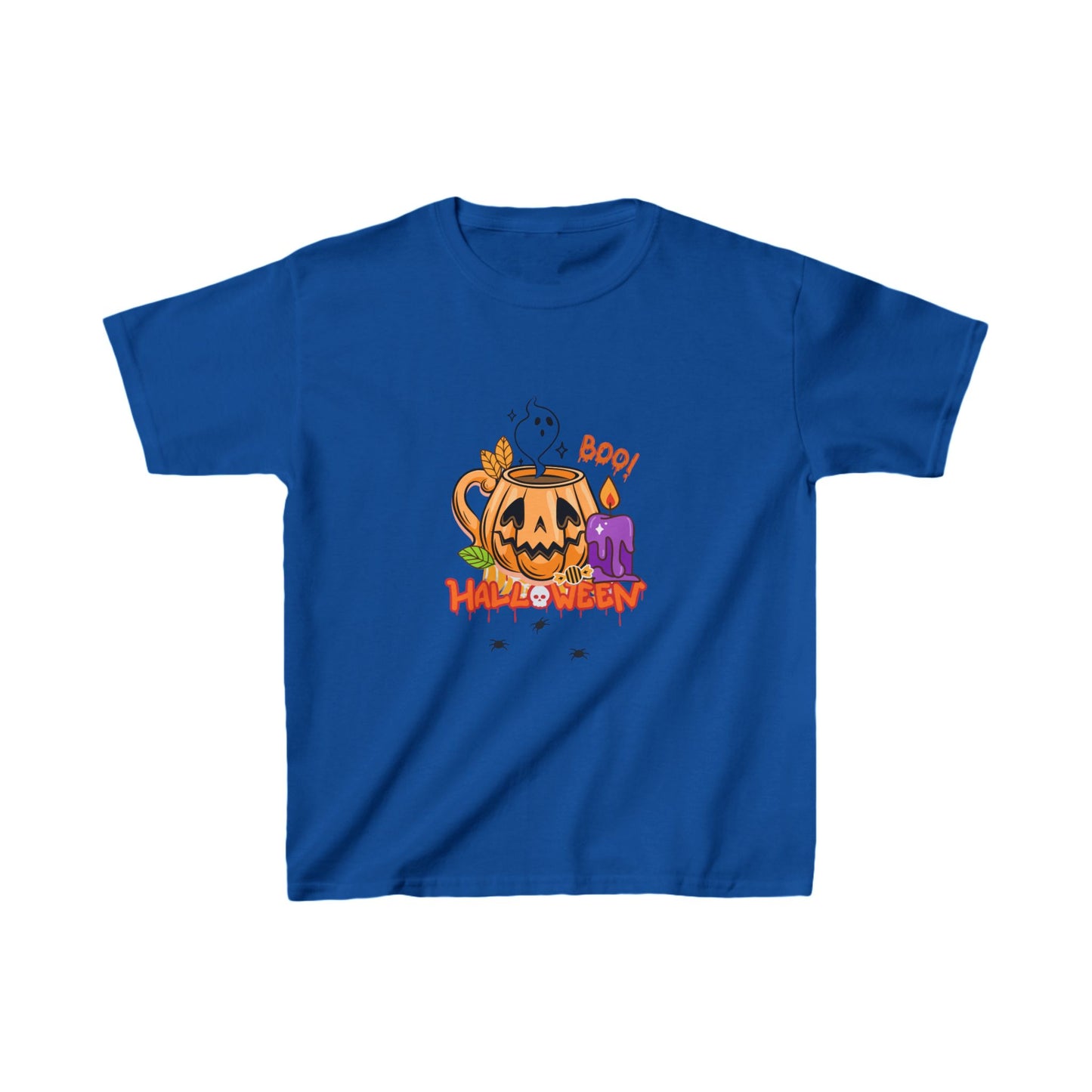 T-Shirt per Bambini di Halloween con Design di Zucca