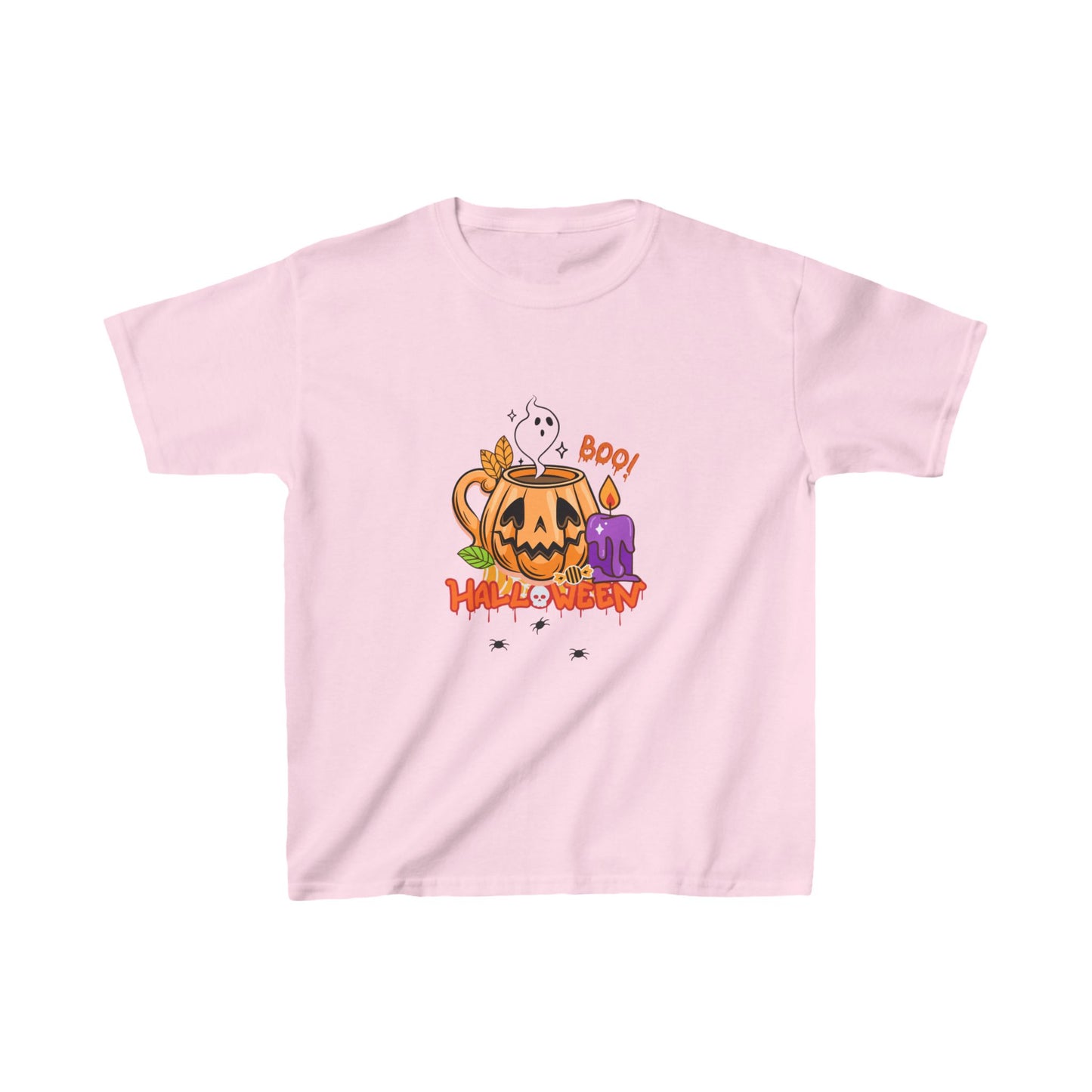 T-Shirt per Bambini di Halloween con Design di Zucca