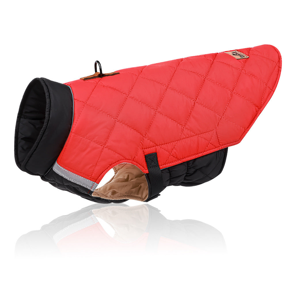 Cappotto Riflettente Caldo per Cani - Gilet Imbottito in Cotone Stile Casual | Abbigliamento per Animali Domestici